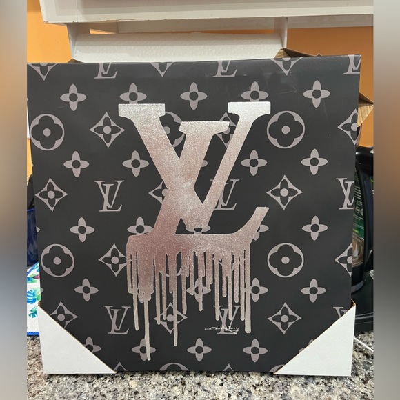 Accessories - Luxury Wall Decor LV silver sign by Fairchild  Paris BNWT